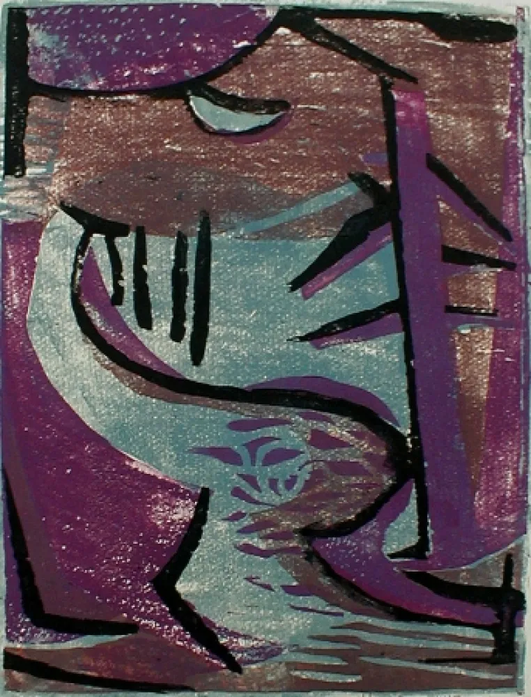 木版 Haas - Winding River