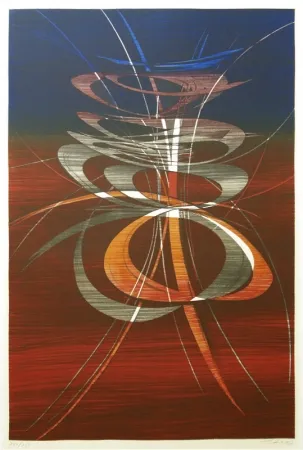 リトグラフ Haass - Moving Present