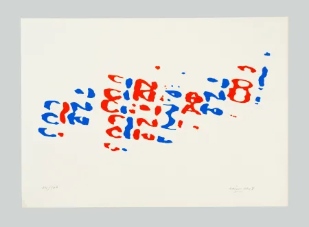 リトグラフ Hains - Cinzano