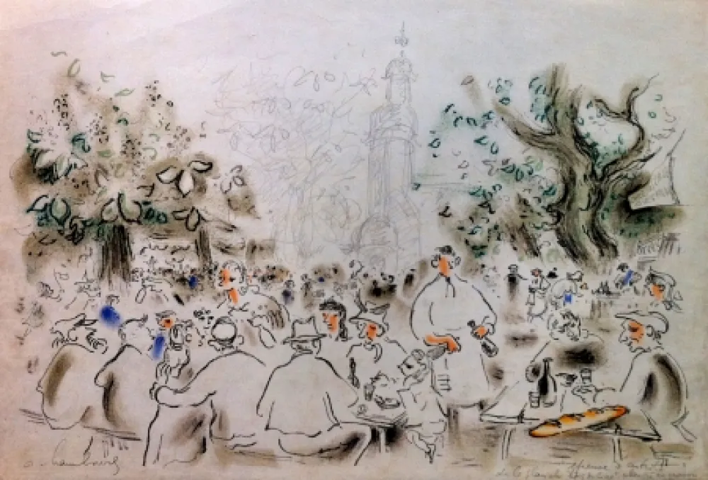 リトグラフ Hambourg - Lumière de Honfleur