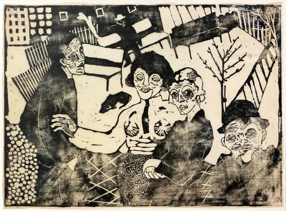 木版 Hamerschlag - Im Hof (At the courtyard)