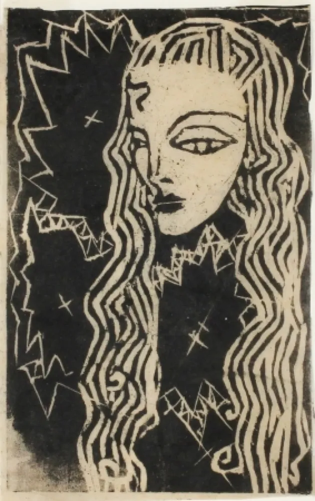 木版 Hamerschlag - Portrait