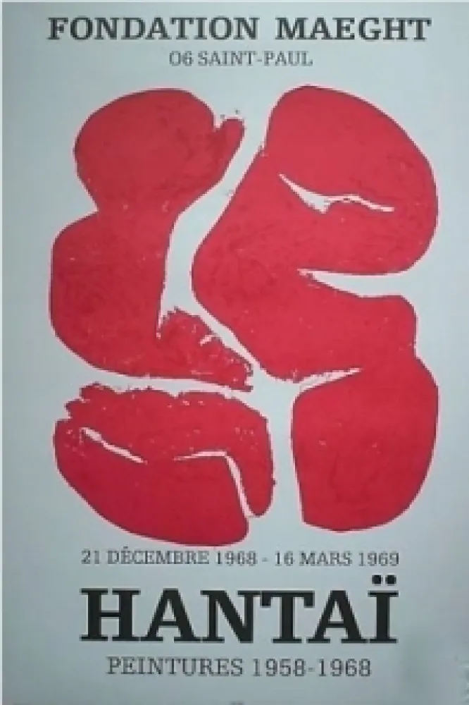 リトグラフ Hantai - Exposition saint pol de vence