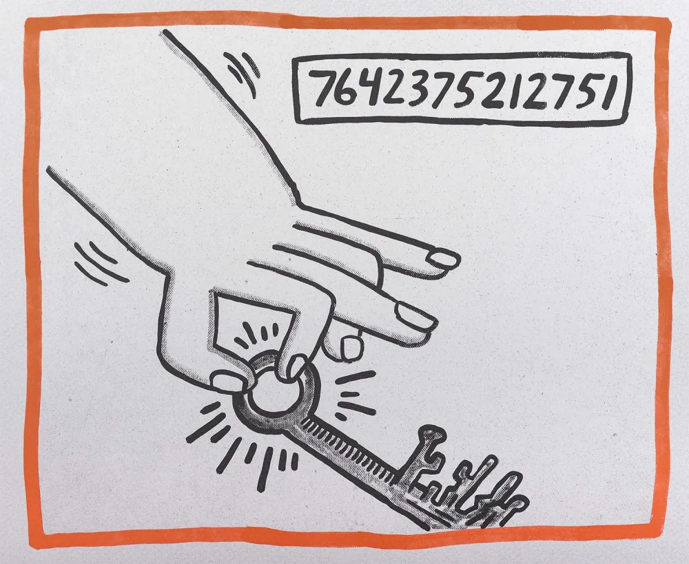 リトグラフ Haring - Against all Odds, 1990