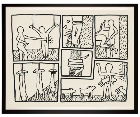 シルクスクリーン Haring - Blueprint Drawing #5, 1990  