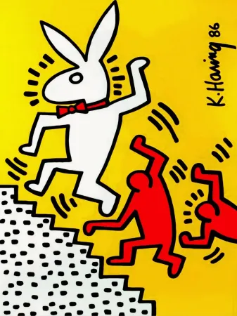 技術的なありません Haring - Bunny on the Run