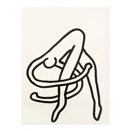 シルクスクリーン Haring - Dessin pour les Ballets de Monte Carlo (Drawing for the Monte Carlo Ballet), 1989
