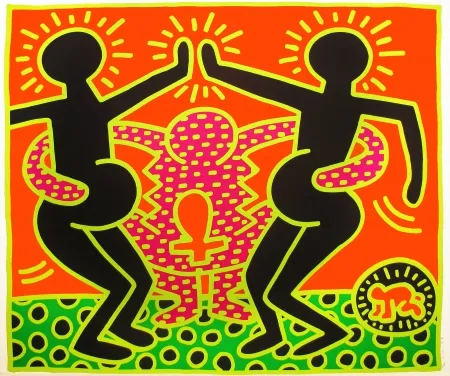 シルクスクリーン Haring - Fertility (4)