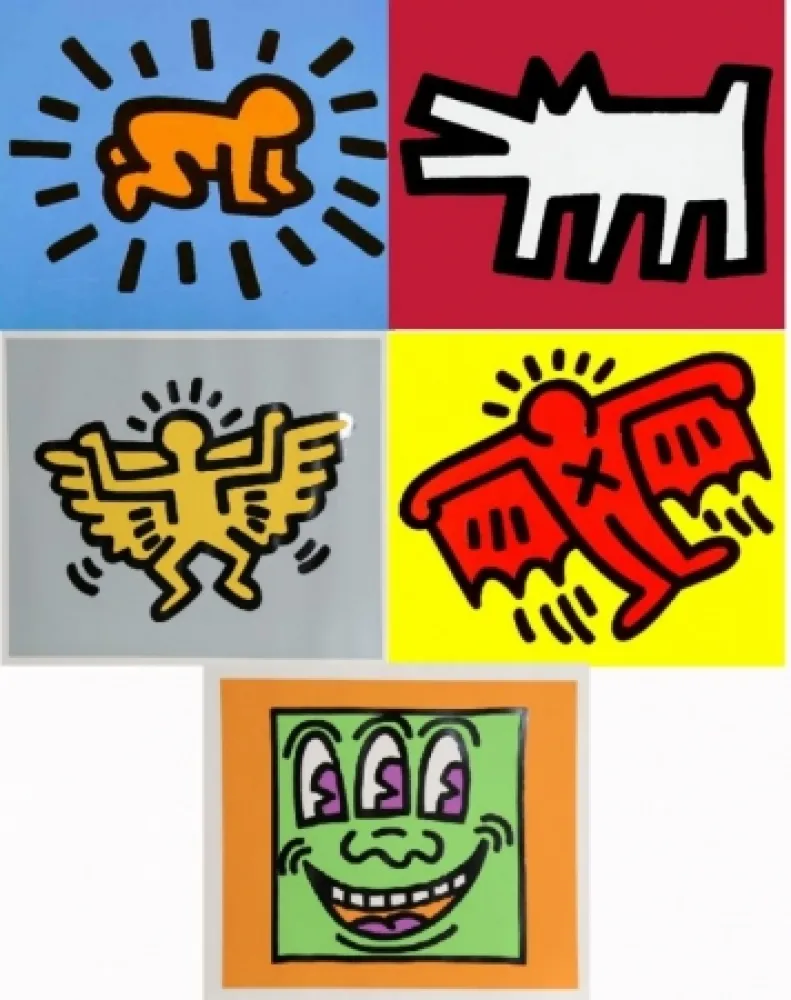 シルクスクリーン Haring - Icons