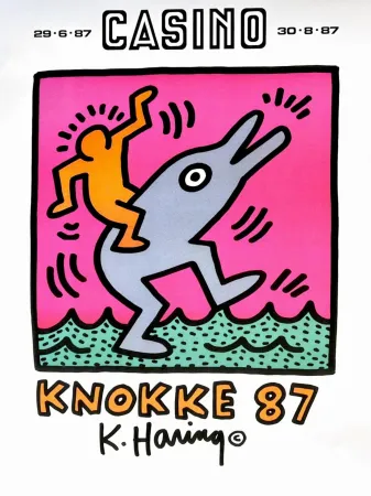 シルクスクリーン Haring - Knokke