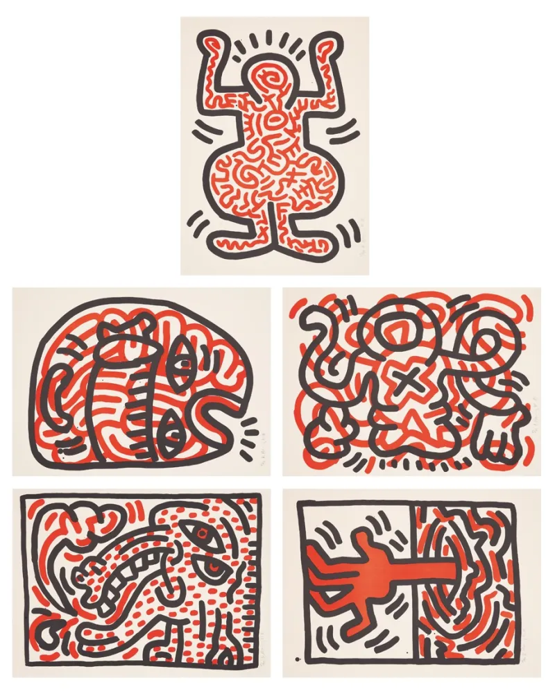 リトグラフ Haring - 