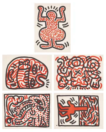 リトグラフ Haring - 