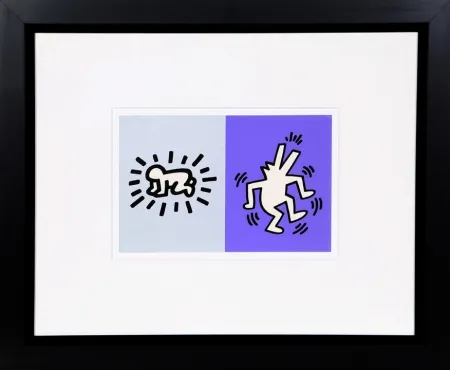 シルクスクリーン Haring - Memorial Tribute Invitation
