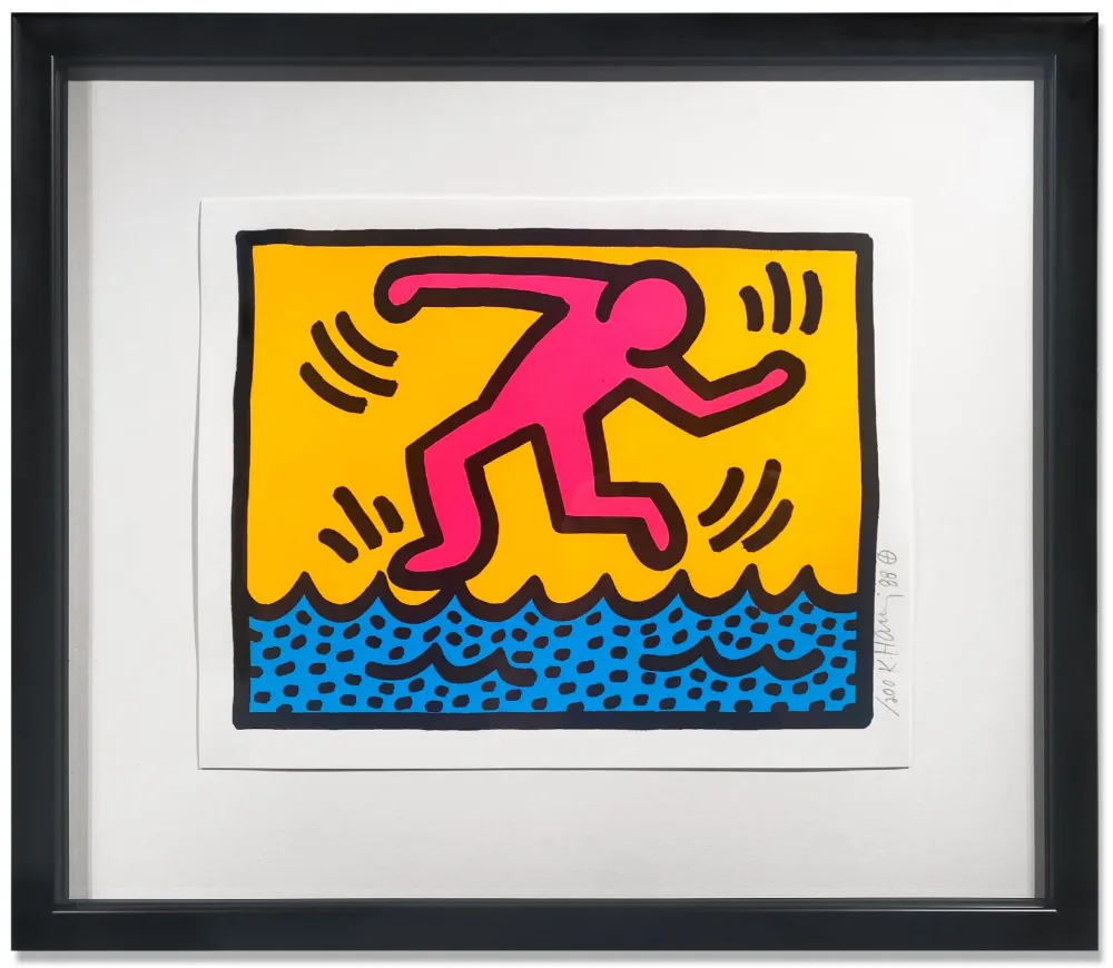 シルクスクリーン Haring - Pop Shop II (C), 1987