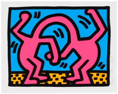 シルクスクリーン Haring - Pop Shop II (D)