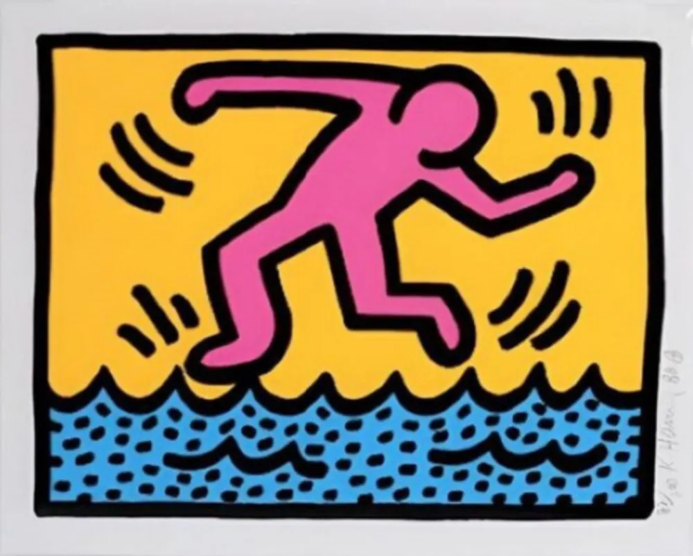 シルクスクリーン Haring - Pop Shop II Plate 3
