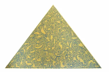 多数の Haring - Pyramid (Yellow)