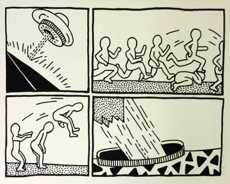 シルクスクリーン Haring - The Blueprint Drawings #3