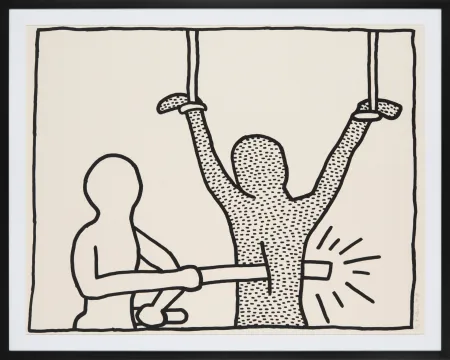 シルクスクリーン Haring - The Blueprint drawings