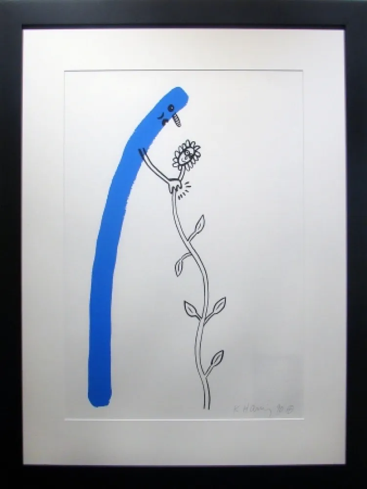 リトグラフ Haring - The Story of Red &Blue #12