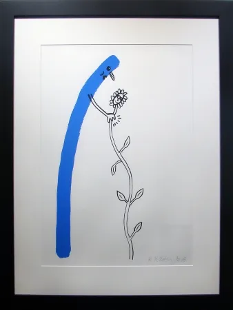 リトグラフ Haring - The Story of Red &Blue #12