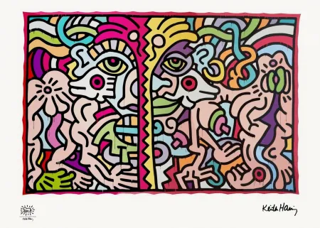 シルクスクリーン Haring - Untitled (1990)