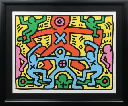 シルクスクリーン Haring - UNTITLED