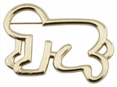 多数の Haring - Untitled - Baby Pin (18kt Gold)