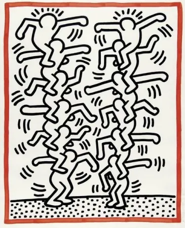 リトグラフ Haring - Untitled, from 
