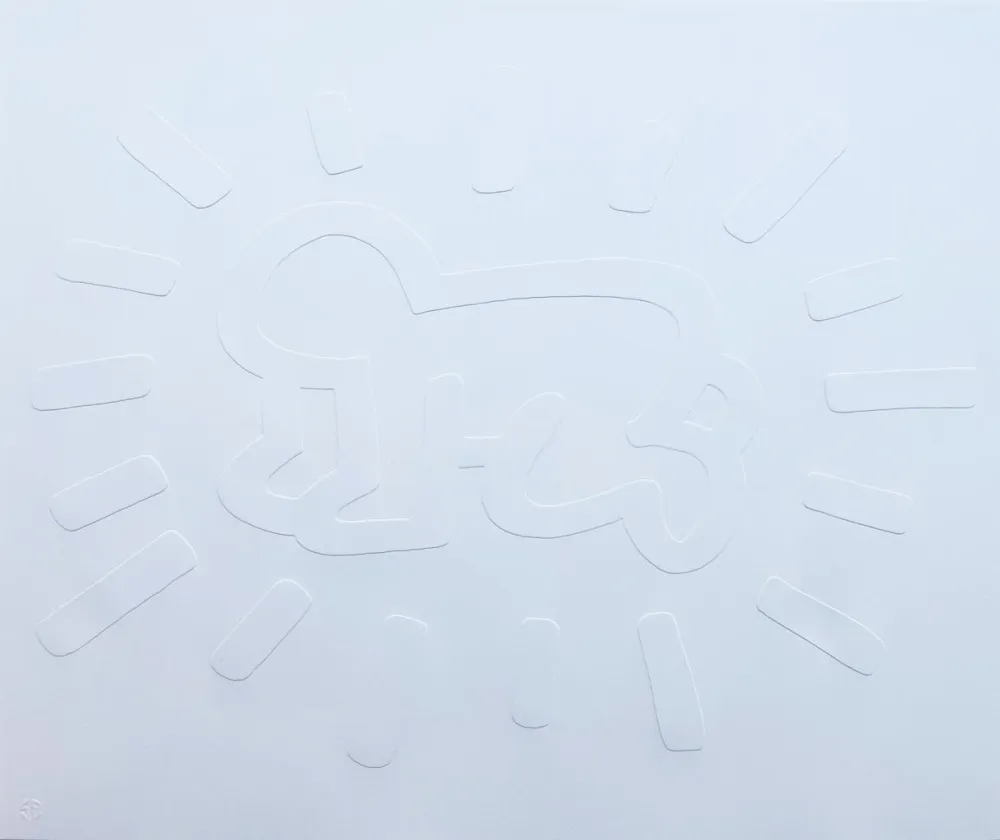 技術的なありません Haring - White Icons (A) - Radiant Baby