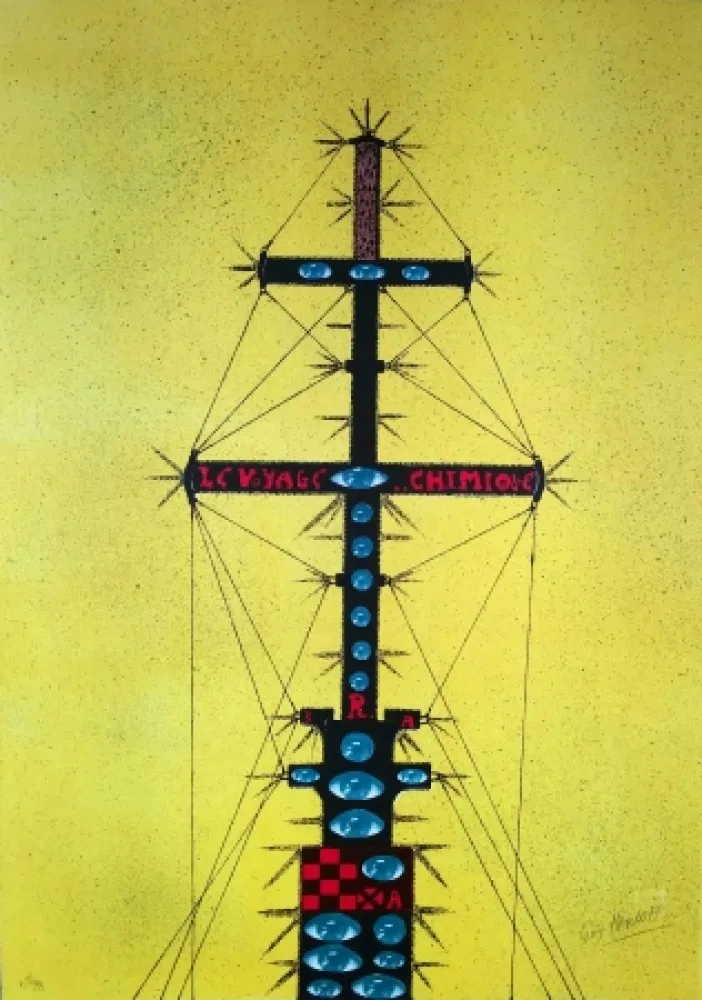 リトグラフ Harloff - Le mat de bateau