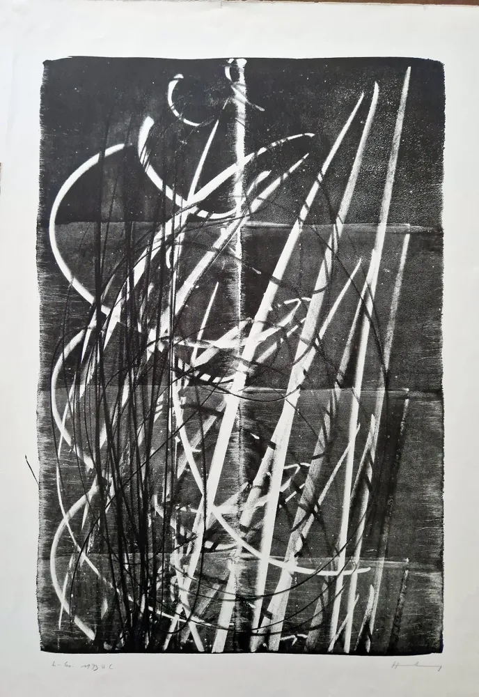 リトグラフ Hartung - 1973 - L 60