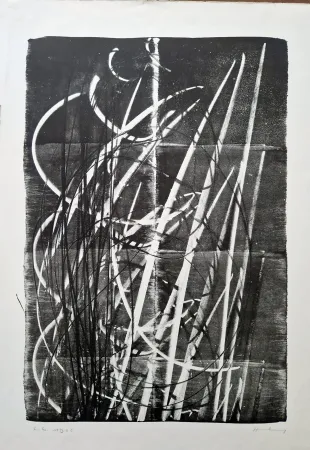 リトグラフ Hartung - 1973 - L 60