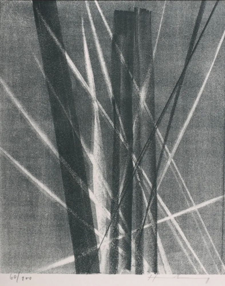 リトグラフ Hartung - Abstract Composition, 1967 - Hand-signed!