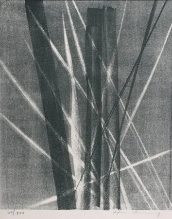 リトグラフ Hartung - Abstract Composition, 1967 - Hand-signed!