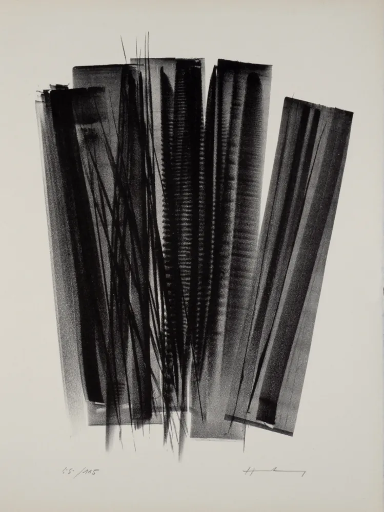 リトグラフ Hartung - Campagne de schiste (L 162), 1978 - Hand-signed