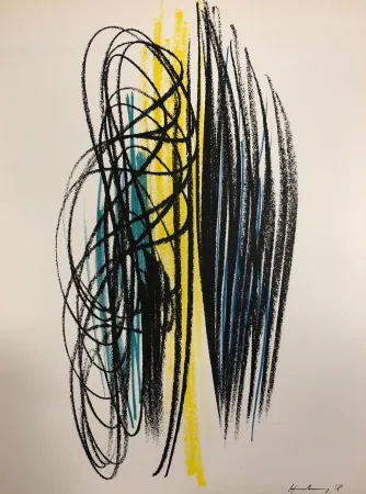 リトグラフ Hartung - Composition,