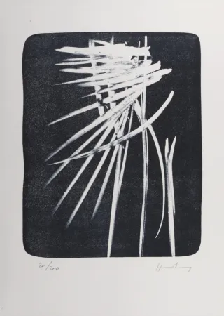 リトグラフ Hartung - Composition, 1987 - Hand-signed