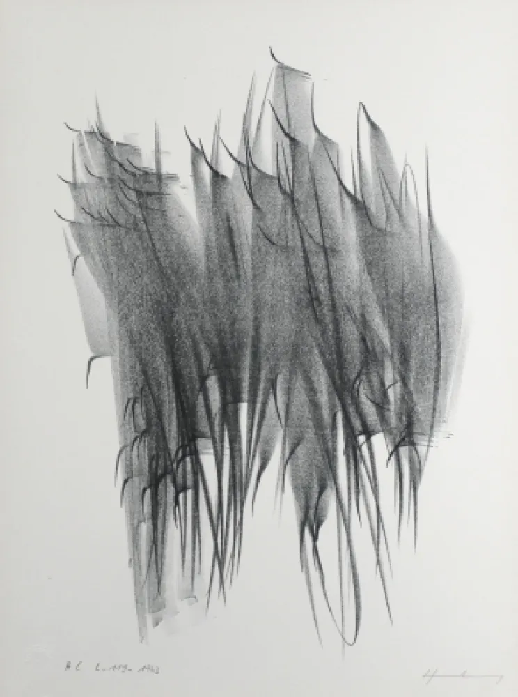 リトグラフ Hartung - Composition 