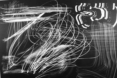 リトグラフ Hartung - Composition