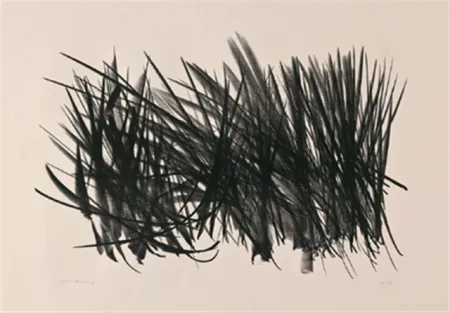 リトグラフ Hartung - Composition