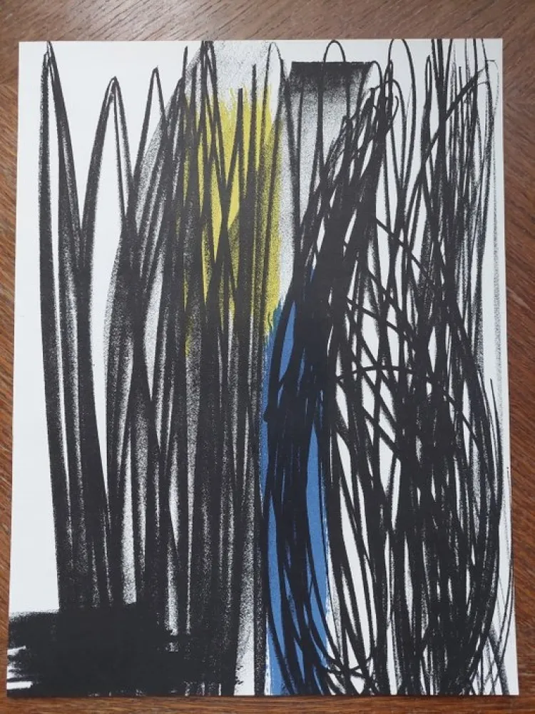 リトグラフ Hartung - Composition pour XXe siècle