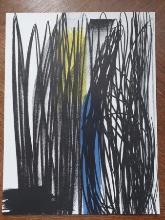 リトグラフ Hartung - Composition pour XXe siècle