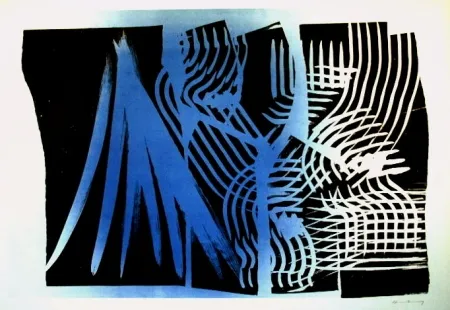 リトグラフ Hartung - Farandole 11