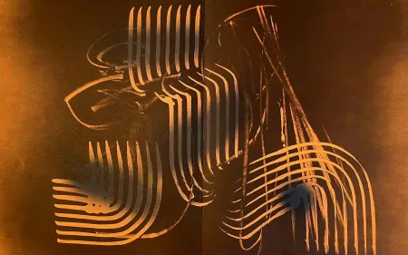 リトグラフ Hartung - Farandole