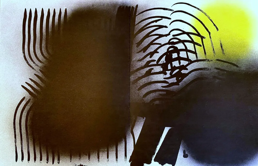 リトグラフ Hartung - Farandole