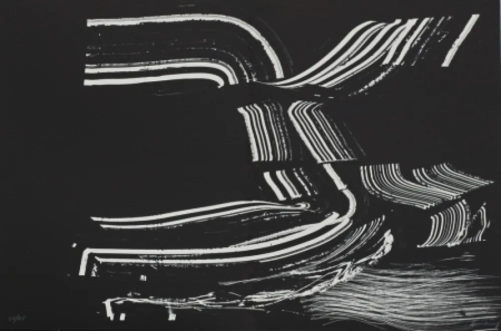 リトグラフ Hartung - Farandole