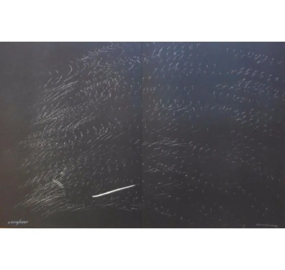 リトグラフ Hartung - Farandole B