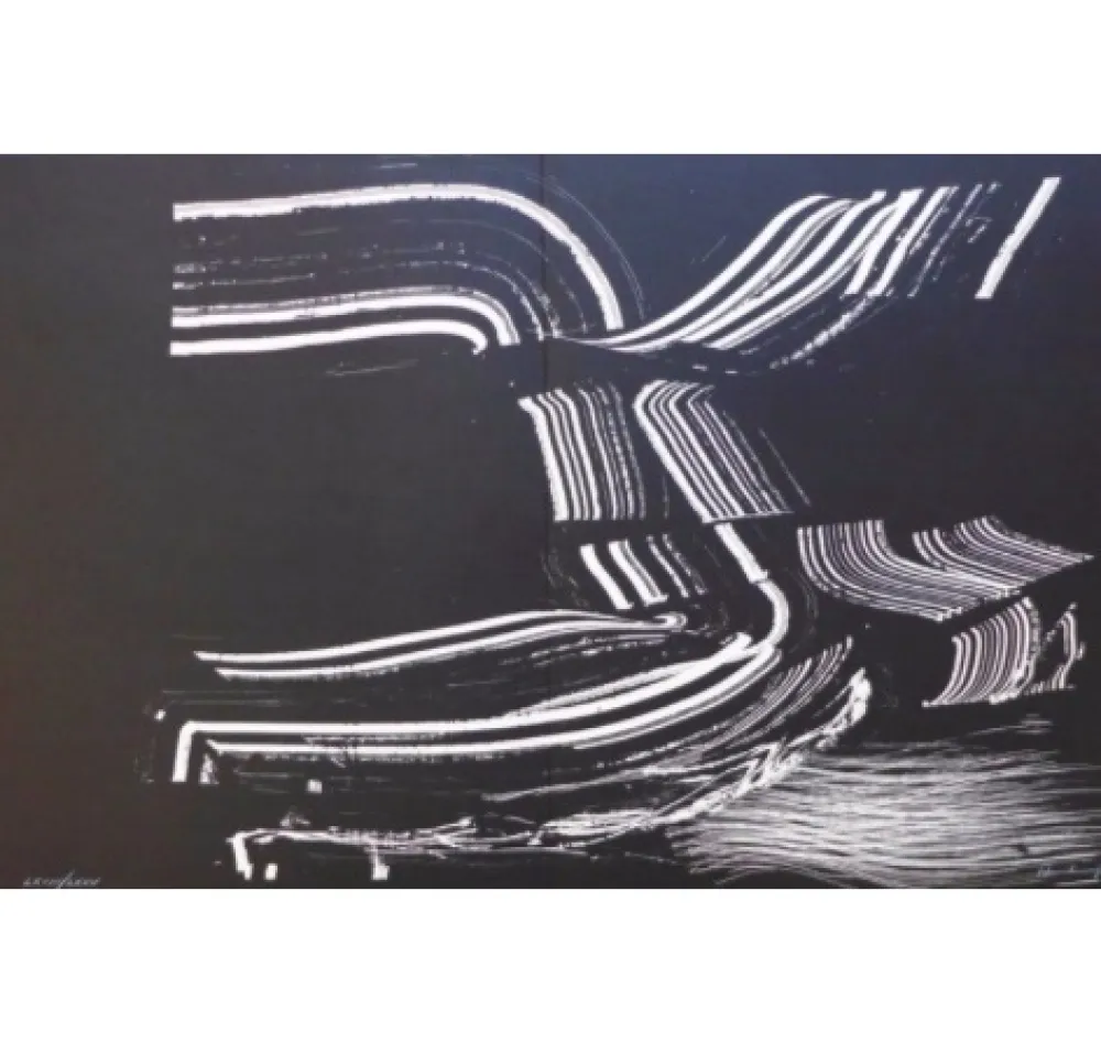 リトグラフ Hartung - Farandole D