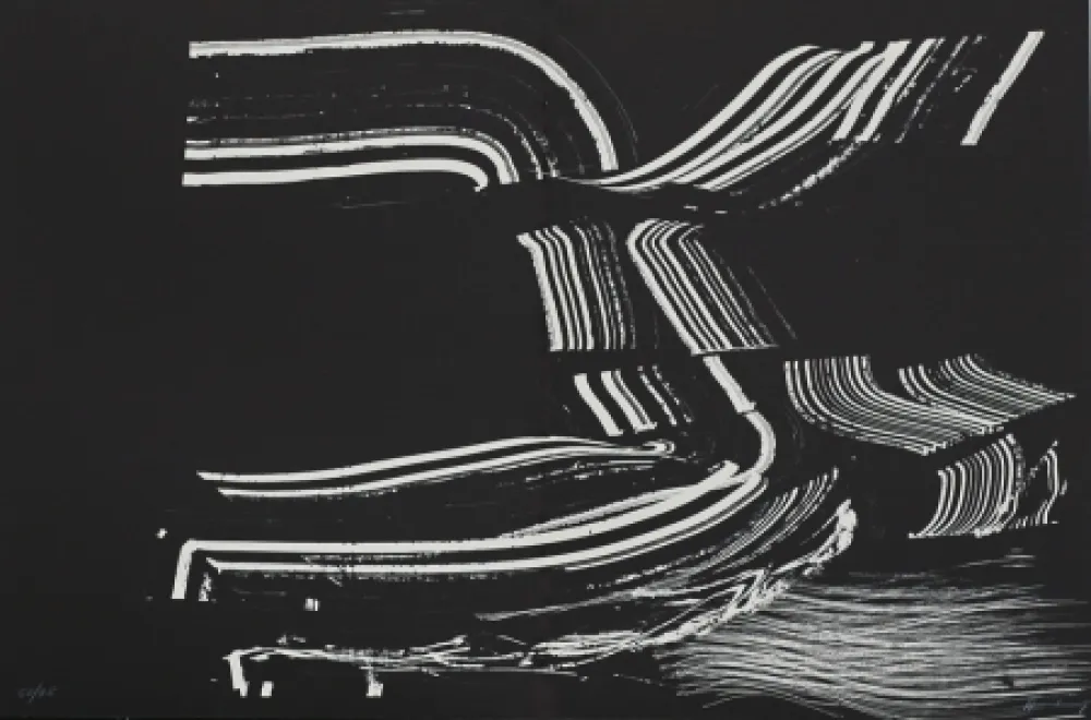 リトグラフ Hartung - Farandole XIV